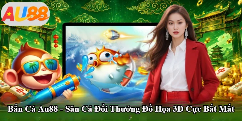 Bắn Cá Au88 - Săn Cá Đổi Thưởng Đồ Họa 3D Cực Bắt Mắt